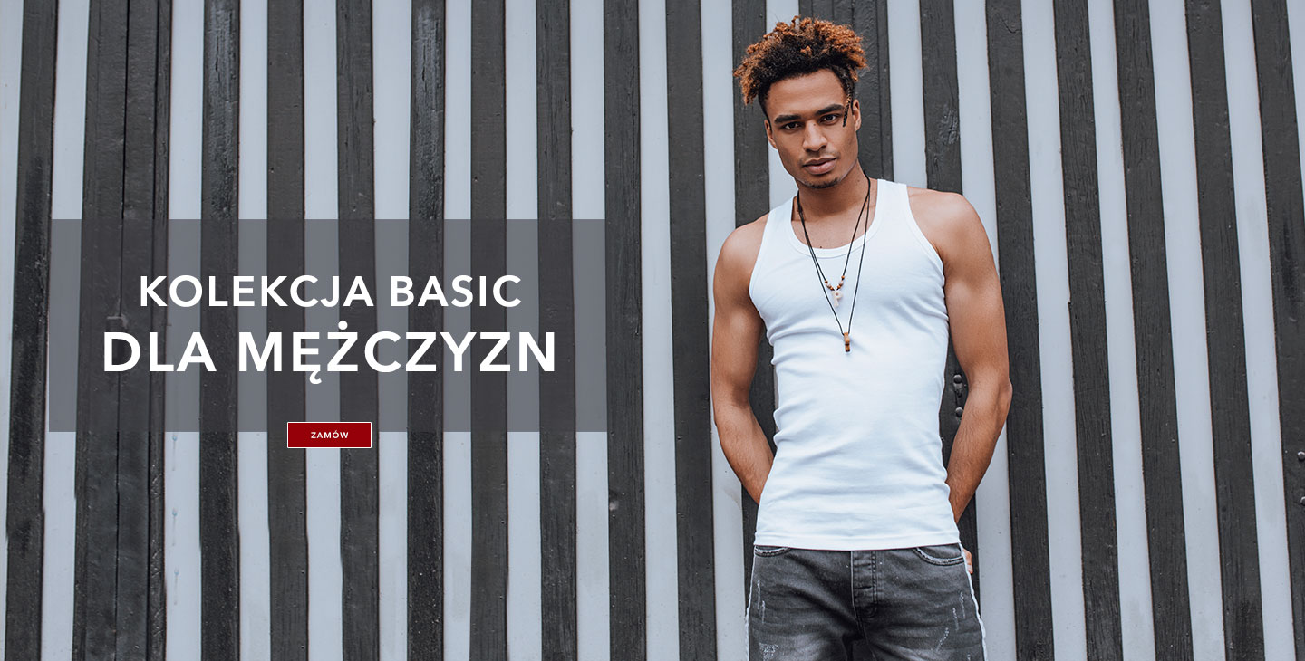 Męskie ubrania BASIC online