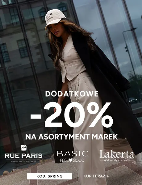 Extra 20% na wybrane marki z kodem SPRING - Tylko w eButik.pl
