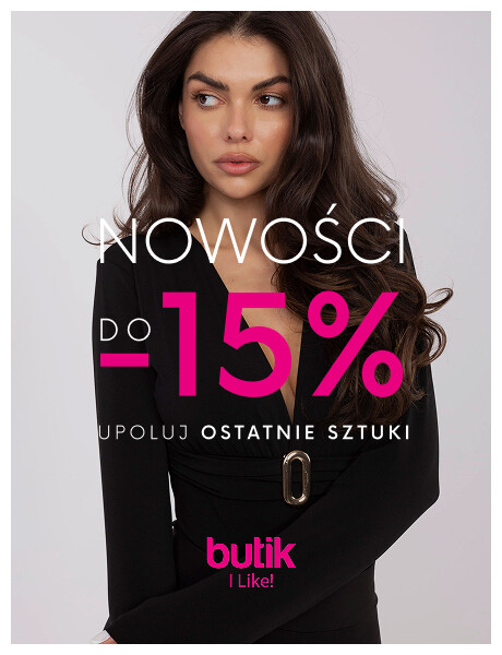 Extra 15% na wybrane nowości z kodem OKAZJA15