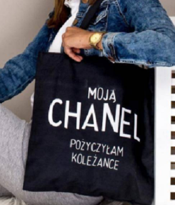 Modne ekotorby z napisami