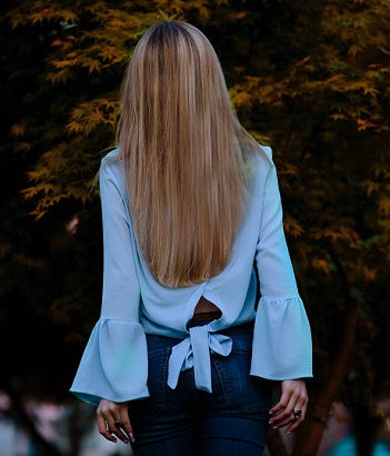 Niebieska koszula damska