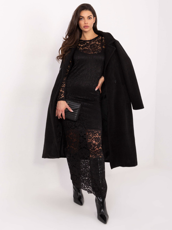 Czarna koronkowa sukienka bodycon RUE PARIS