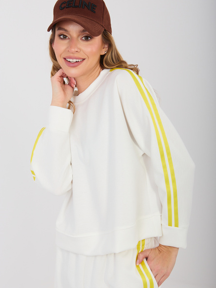Ecru damska bluza oversize bez kaptura RUE PARIS