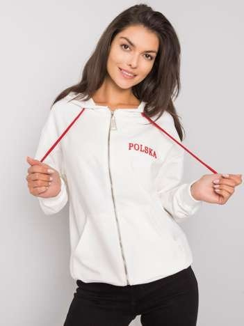 Ecru bluza na suwak Ilaria