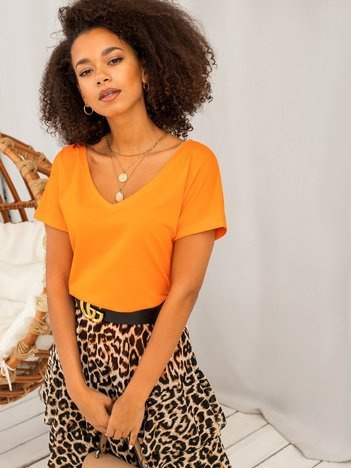 Fluo pomarańczowy t-shirt Emory