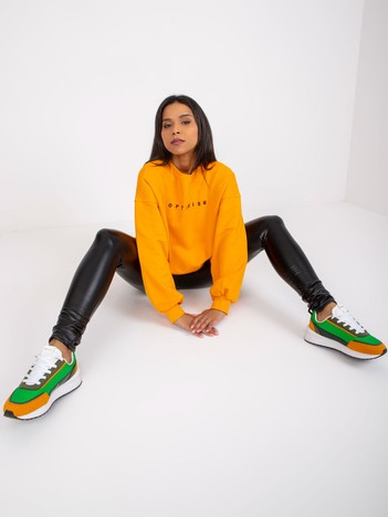 Jasnopomarańczowa luźna bluza dresowa Miley