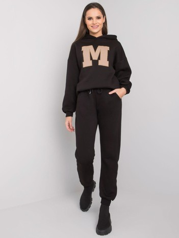 Czarny komplet dresowy damski Jaque