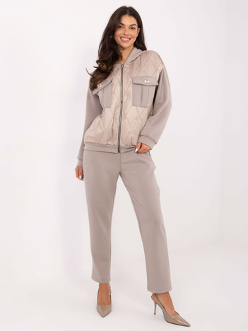 Fango casualowy komplet z rozpinaną bluzą