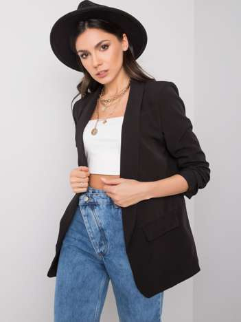 Czarna marynarka damska Eva OCH BELLA