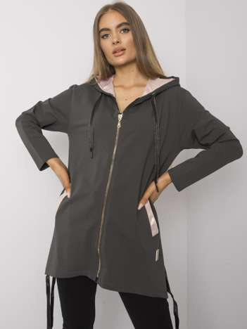 Ciemna khaki bluza rozpinana Narissa