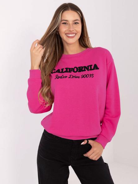 Fuksjowa damska bluza z napisem California