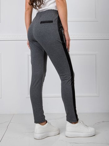 Ciemnoszare spodnie Active