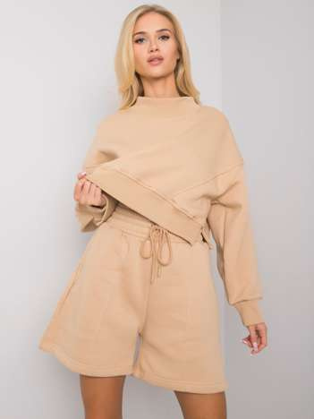 Camelowe szorty dresowe Larianna