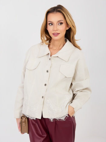 Fango jeansowa kurtka z imitacją kieszeni RUE PARIS