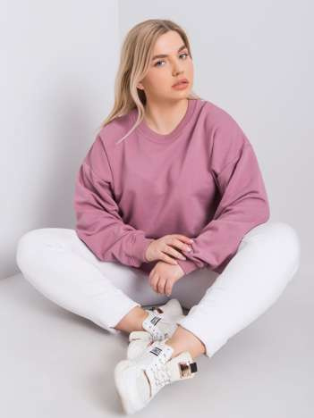 Brudnoróżowa bluza plus size Mischa
