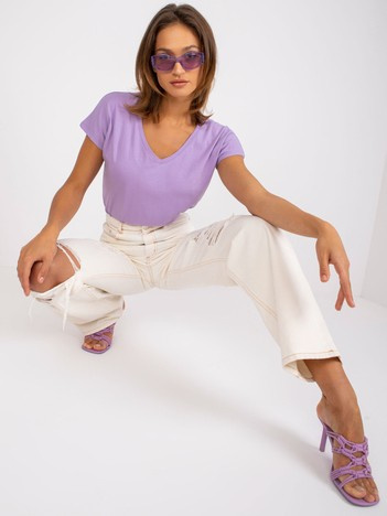 Jasnofioletowy damski t-shirt Emory
