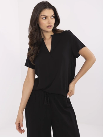 Czarna damska bluzka na lato SUBLEVEL