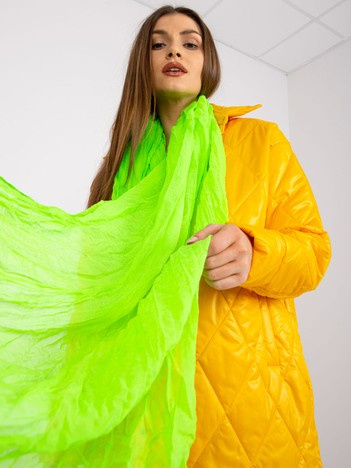 Fluo zielona chusta z wiskozy
