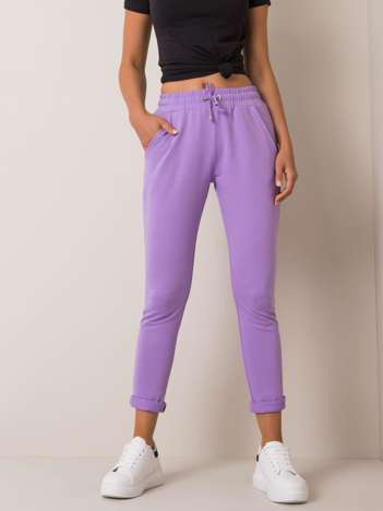 Jasnofioletowe spodnie Cadence