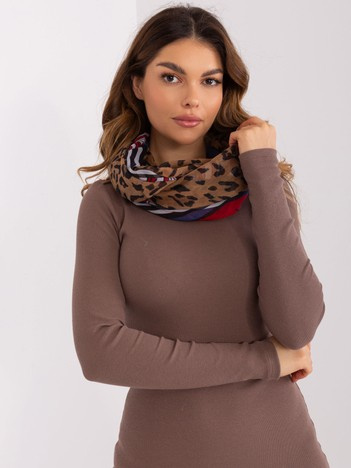 Czerwony damski komin z wiskozy