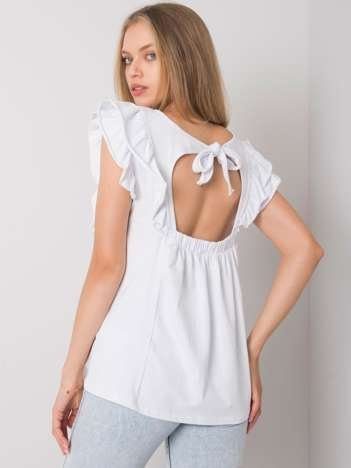 Biała bluzka z falbankami Claude OCH BELLA