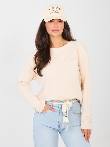 Jasnobeżowa damska bluza oversize NATURAL SIDE