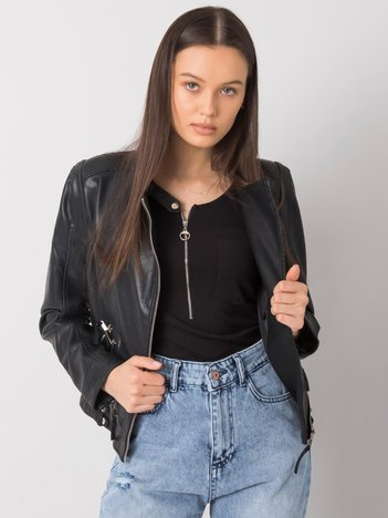 Czarna kurtka ramoneska Velma