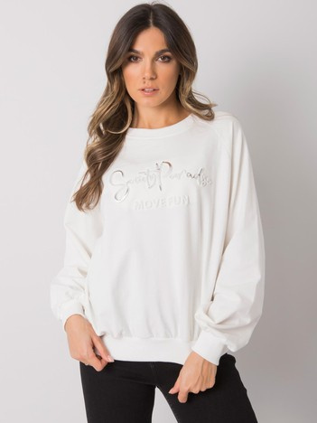 Ecru bluza damska bez kaptura Harriette RUE PARIS