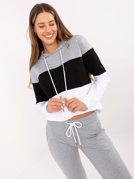 Szaro-czarny trzykolorowy komplet basic RUE PARIS