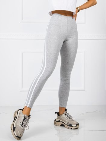 Szare legginsy z lampasami Lavrence
