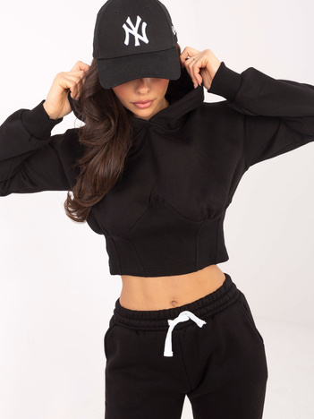 Czarny komplet dresowy ze spodniami Ambretta