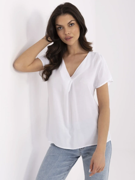 Biała damska bluzka na lato SUBLEVEL