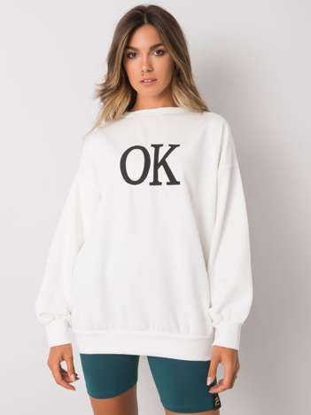 Ecru bluza bez kaptura Angeline