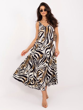 Czarna letnia sukienka bez rękawów