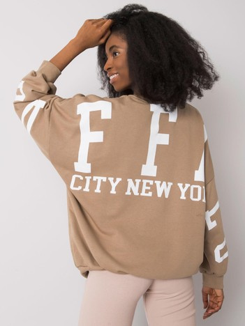 Beżowa bluza z nadrukiem Brooke