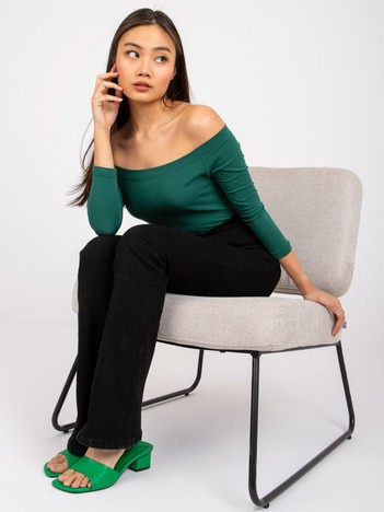 Ciemnozielona bluzka Blink