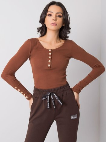 Brązowa bluzka Lounge RUE PARIS