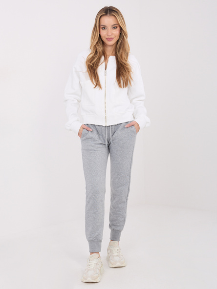 Ecru rozpinana bluza z ociepleniem