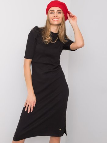 Czarna sukienka Dahlia NIE ZNASZ MNIE