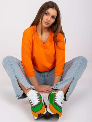 Pomarańczowa bluzka basic Oliwia