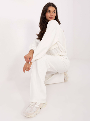 Ecru dresowe spodnie od kompletu