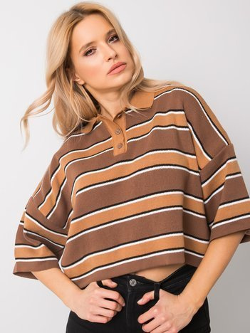 Brązowa bluzka Maya RUE PARIS
