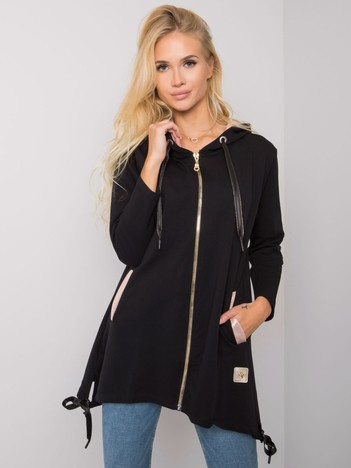 Czarna bluza rozpinana Narissa