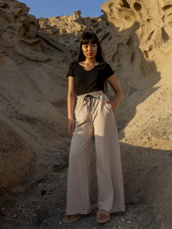 Beżowe spodnie dresowe Abril