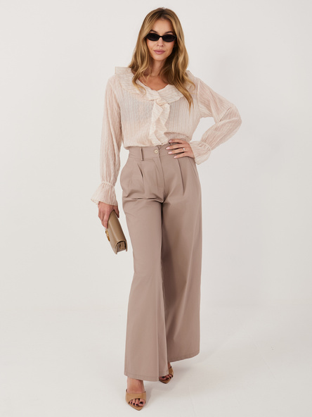 Fango szerokie spodnie z zakładkami RUE PARIS