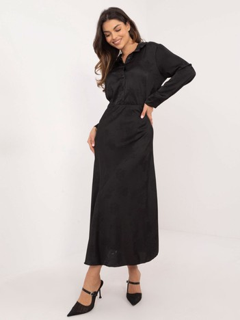 Czarna midi spódnica od kompletu