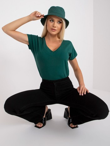 Ciemnozielony t-shirt Emory