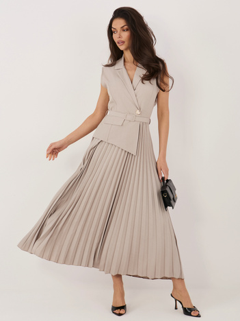 Fango elegancka sukienka z plisowaniem RUE PARIS