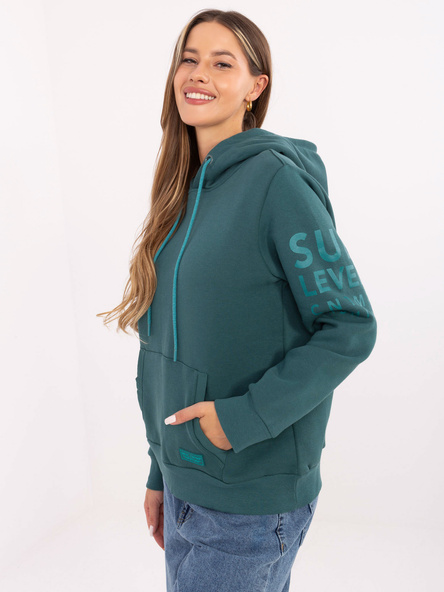 Morska ocieplana bluza kangurka SUBLEVEL