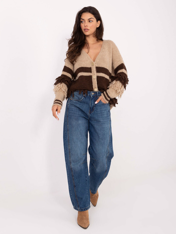 Niebieskie damskie jeansy typu ballon SUBLEVEL